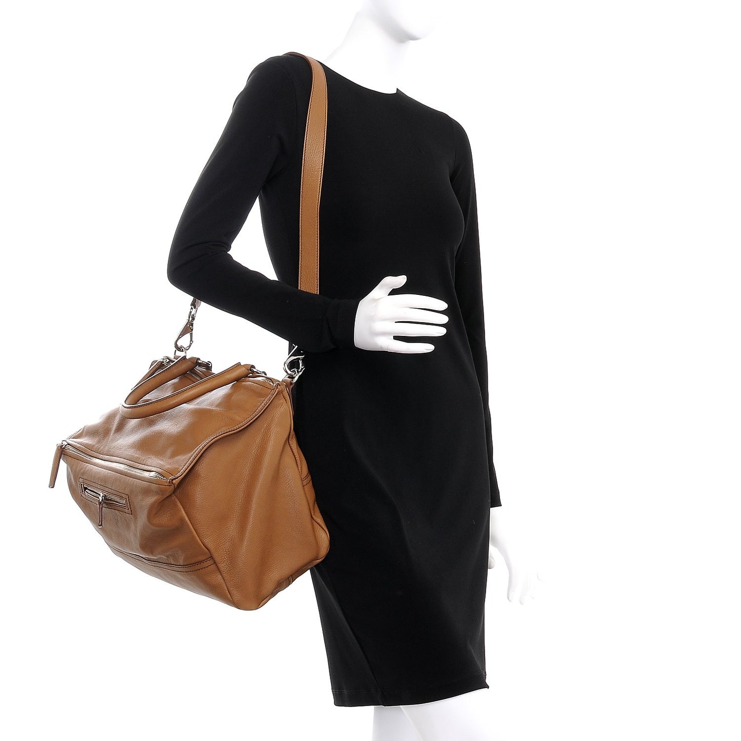 Sugar Goatskin Large Pandora Caramel