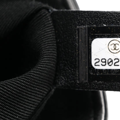 Chanel Calfskin Quilted Top Handle Flap Black 7 of 11
