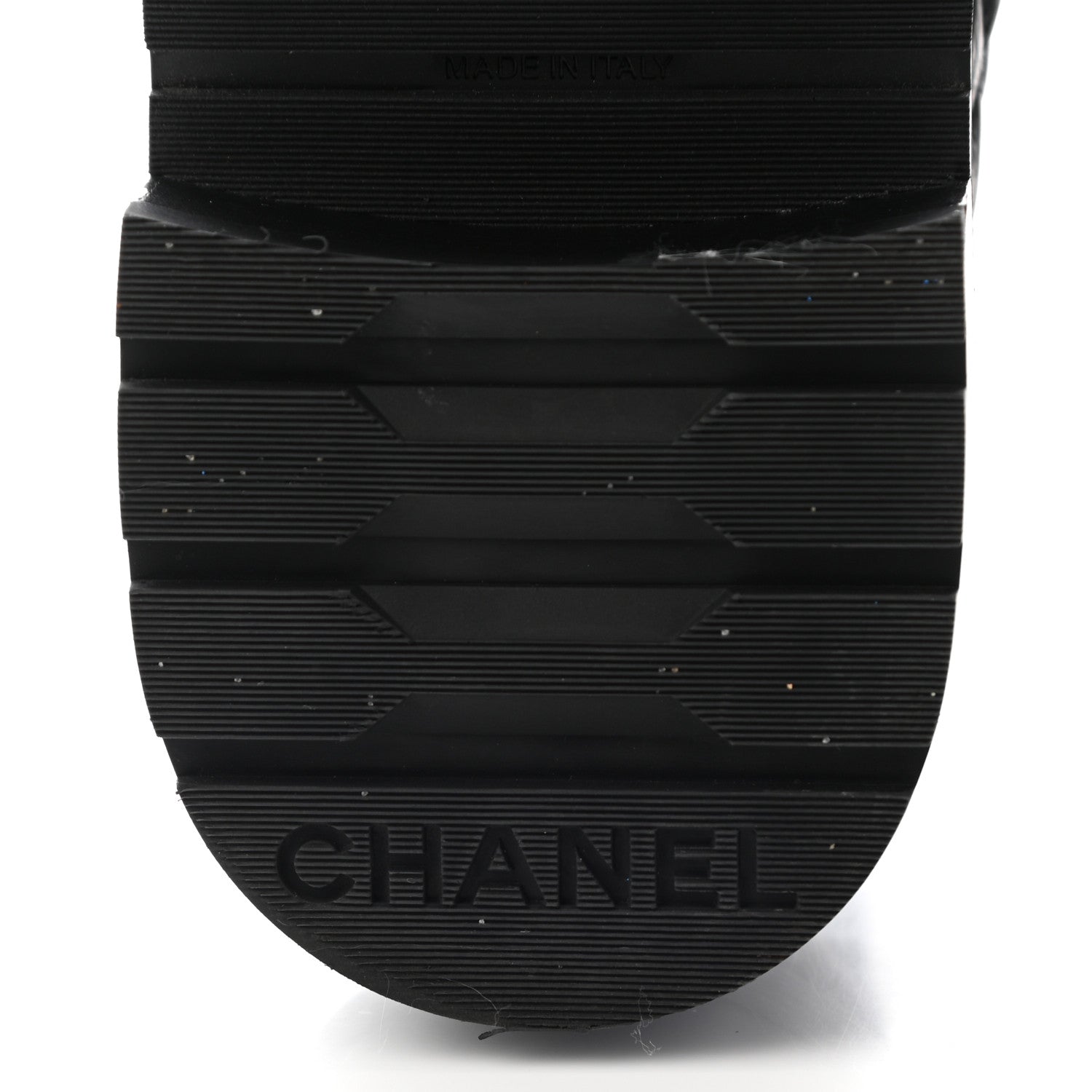 Chanel Shiny Goatskin Calfskin Quilted Lace Up Combat Boots 38 Black 8 of 14