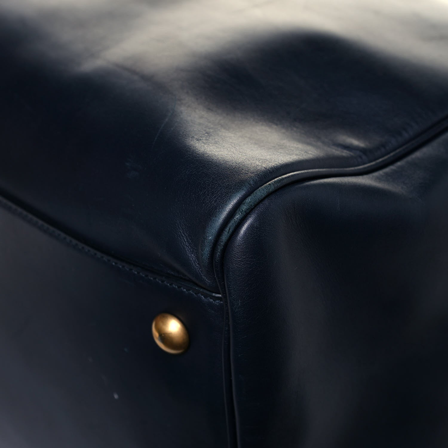 Saint Laurent Calfskin Classic Duffle 12 Marine 9 of 14