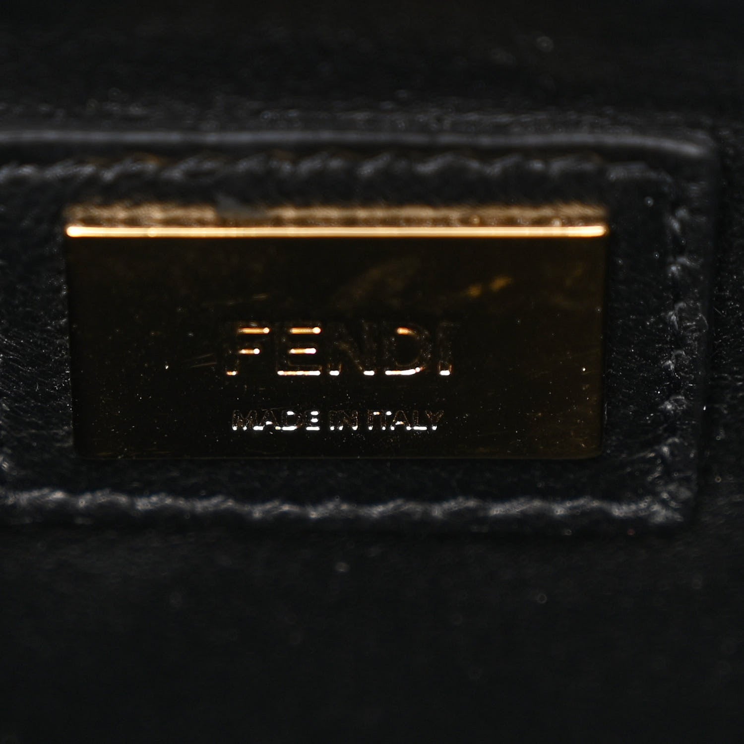 Fendi Nappa Mini Peekaboo Iconic Satchel Black 7 of 12