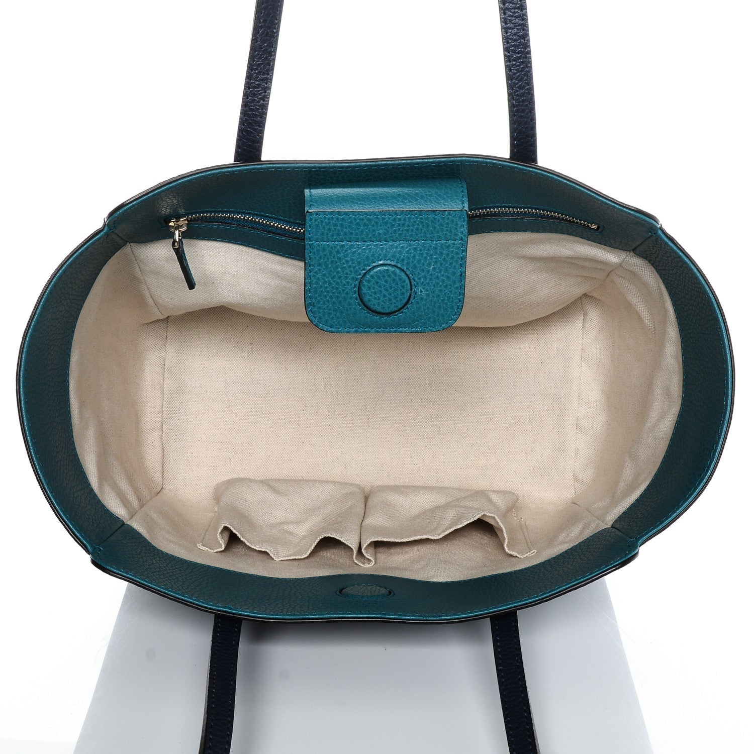Gucci Dollar Calfskin Small Swing Tote Classic Marine Deep Cobalt 5 of 7
