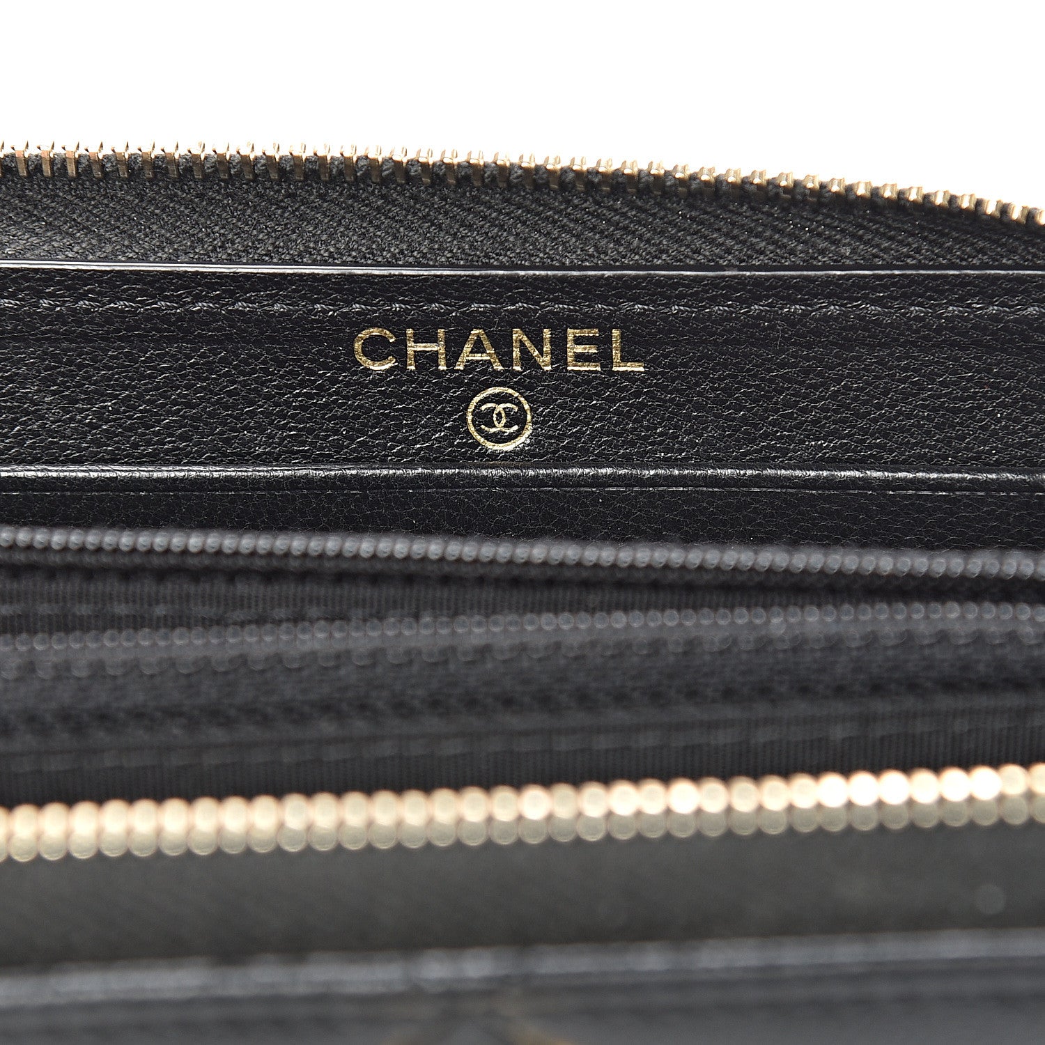 Chanel Lambskin Quilted 19 Zipped Wallet Black 5 of 11