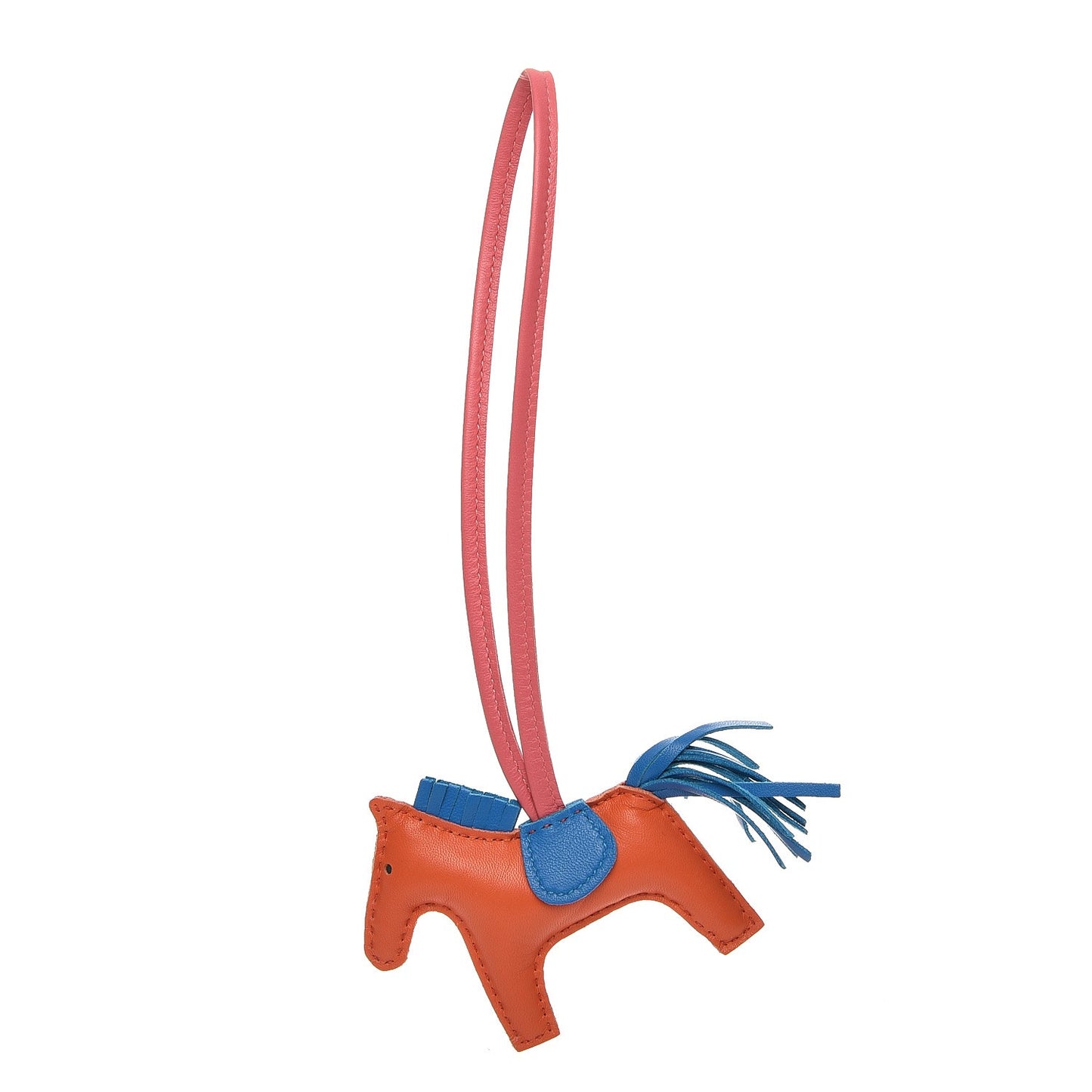 Milo Lambskin Grigri Rodeo Horse Bag Charm PM Orange Poppy Bleu Zanzibar Rose Azalee