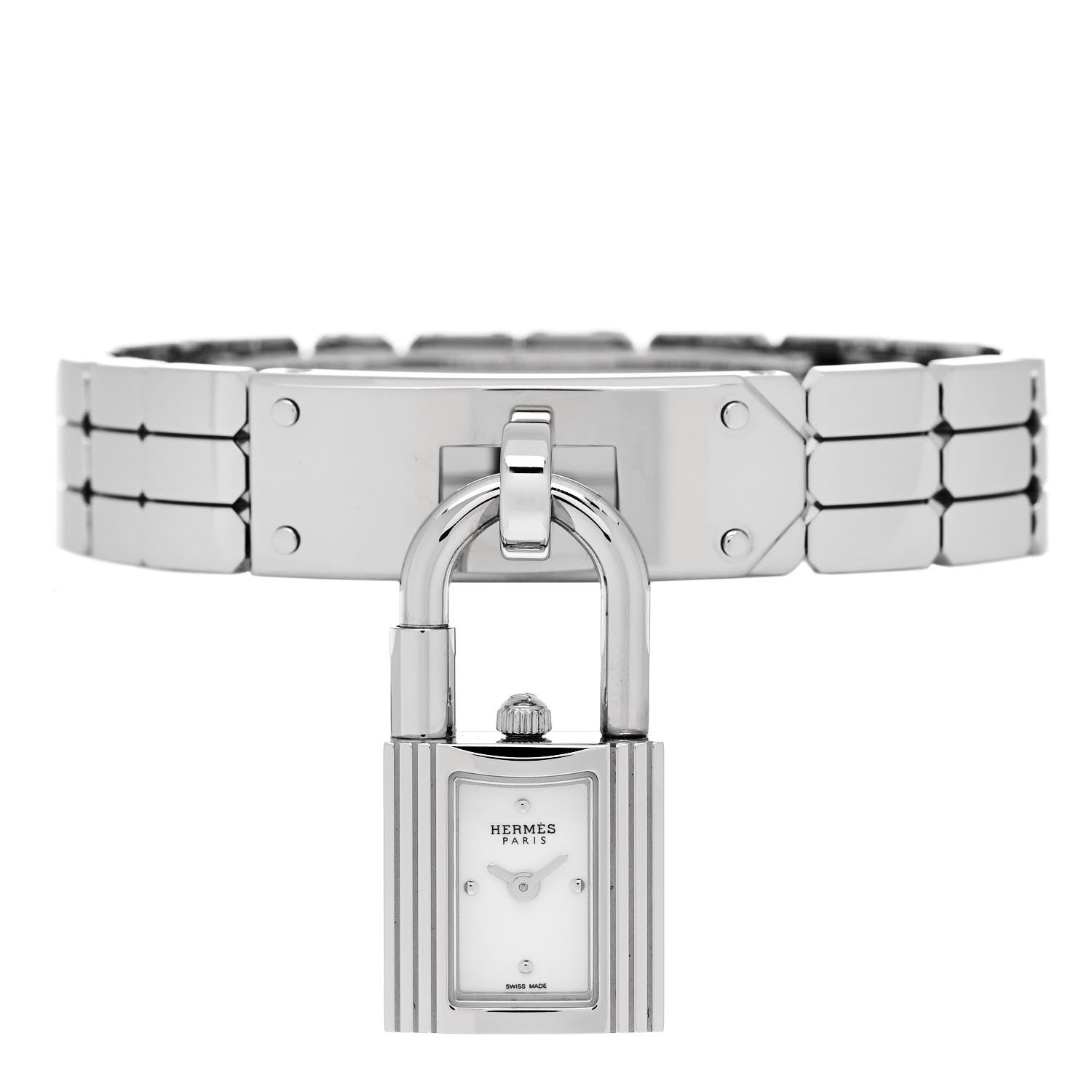Hermes Stainless Steel 16mm Kelly Quartz Watch 1 of 10