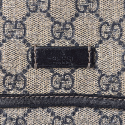 Gucci GG Plus Monogram Sellieria Calfskin Small Flap Messenger Bag Beige Blue 6 of 15