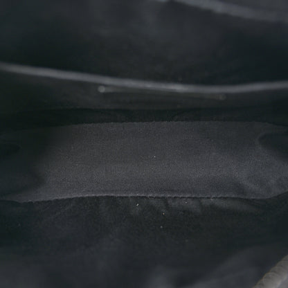 Saint Laurent Calfskin Matelasse Monogram Monochrome Lou Camera Bag Black 5 of 12