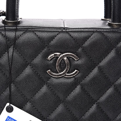 Chanel Caviar Quilted Large Coco Handle Bowling Bag Black 9 of 12