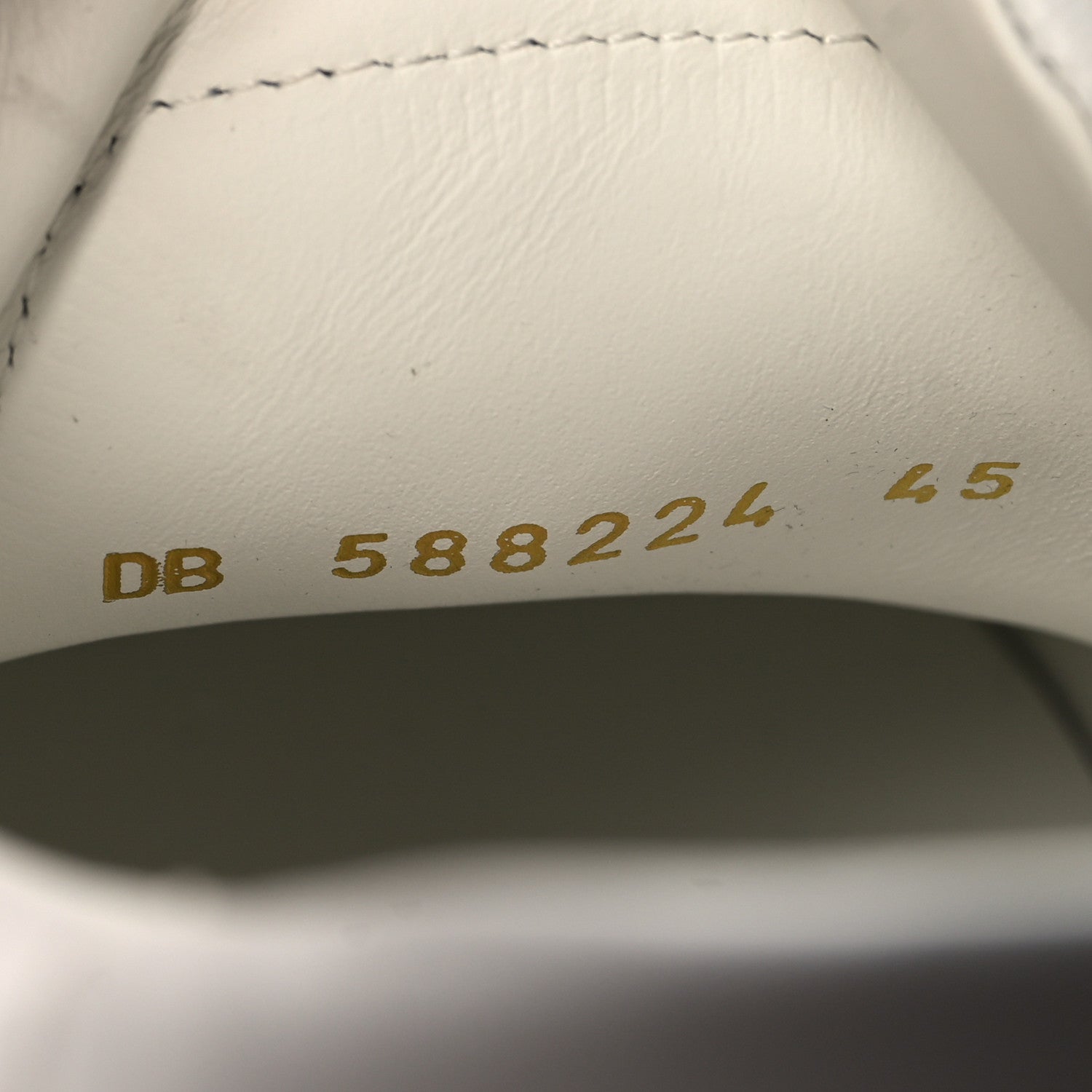 Saint Laurent Calfskin Mens Andy Low Top Sneakers 45 Mystic White 7 of 9