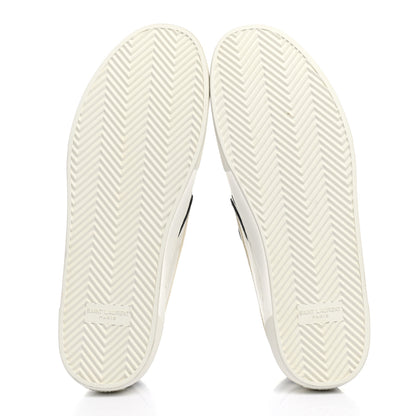 Saint Laurent Canvas Zebra Mens Venice Slip On Sneakers 43 Black White 5 of 11