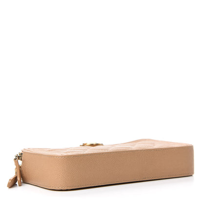 Chanel Caviar Quilted Small Boy Clutch With Chain Beige 4 of 10