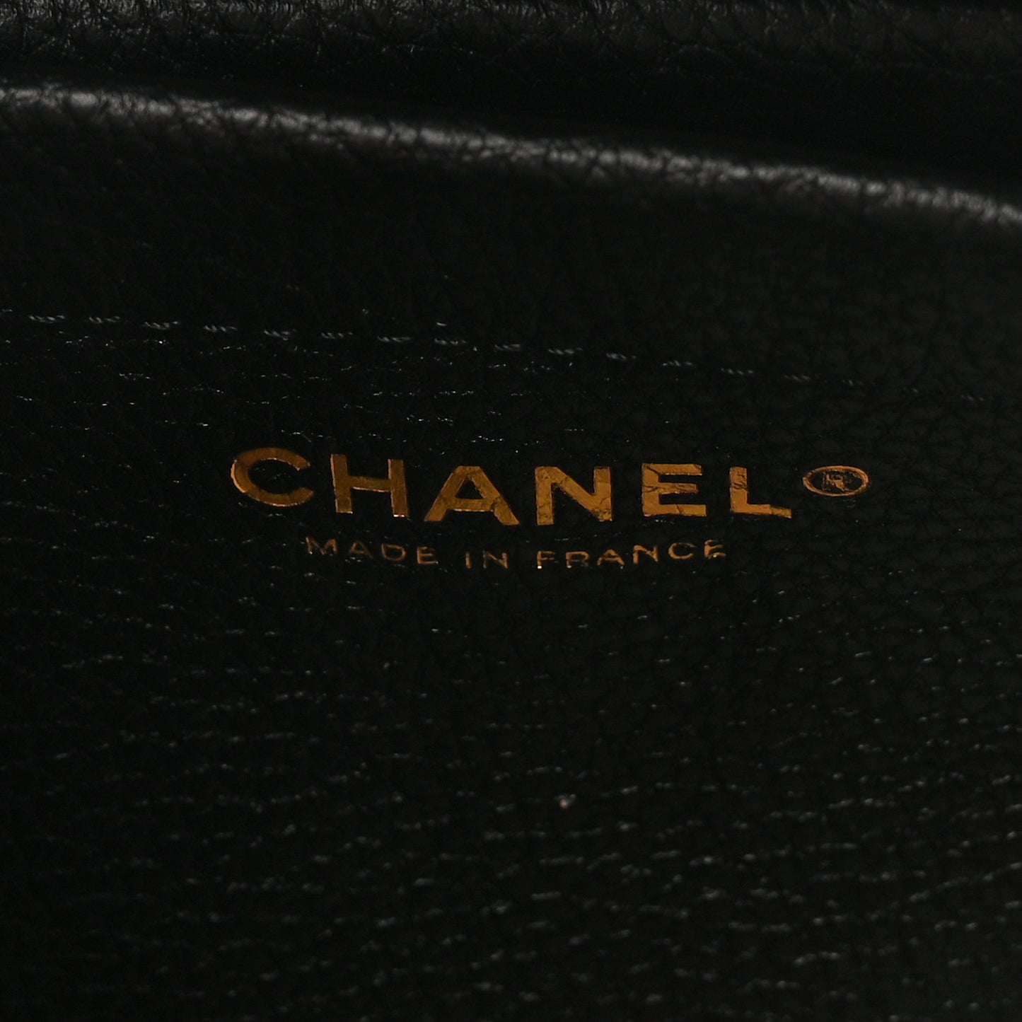 Grained Calfskin Stitched Urban Essentials Small Shopping Bag Black