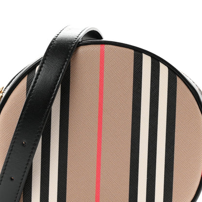 Burberry E-Canvas Calfskin Icon Stripe Louise Bag Archive Beige 7 of 9
