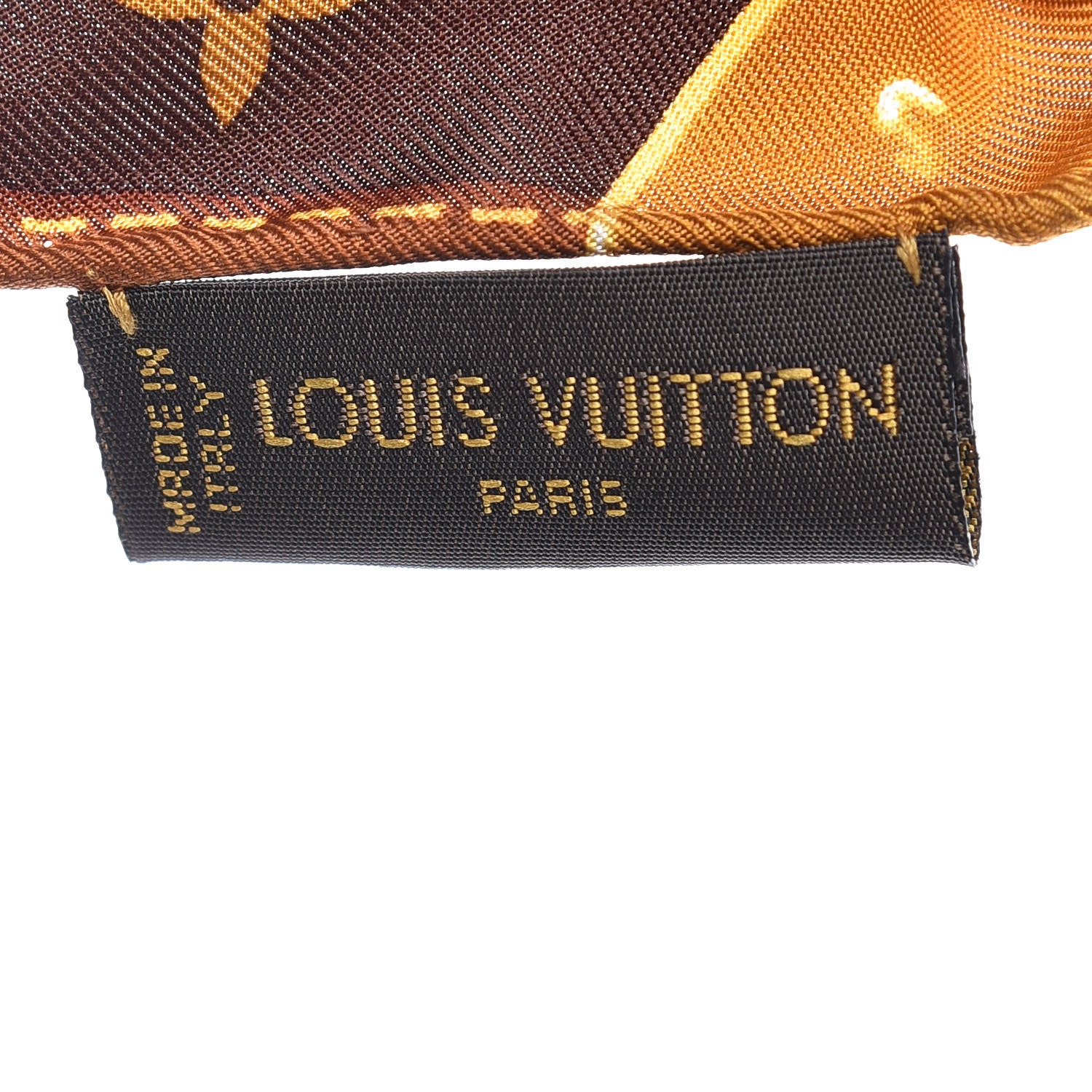 Louis Vuitton Silk Monogram Classic Square Scarf 3 of 8