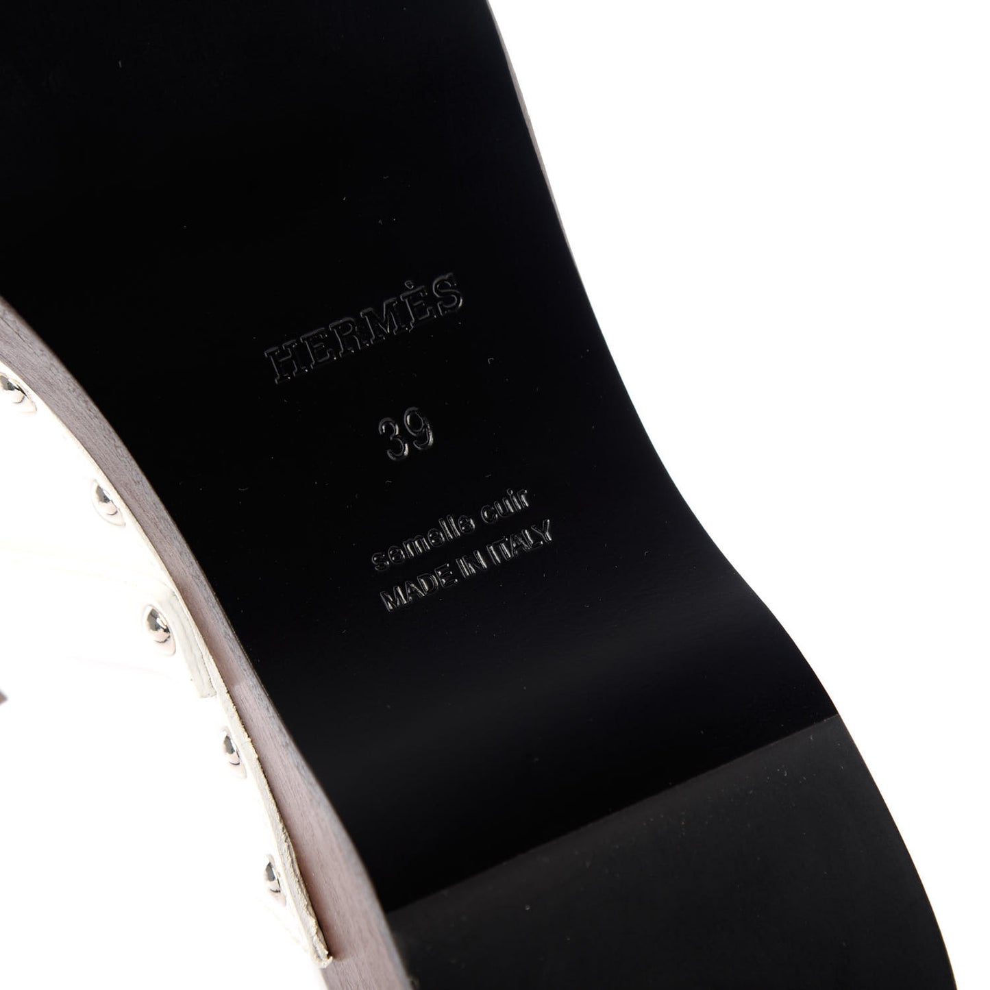Calfskin Carlotta Mules 39 White