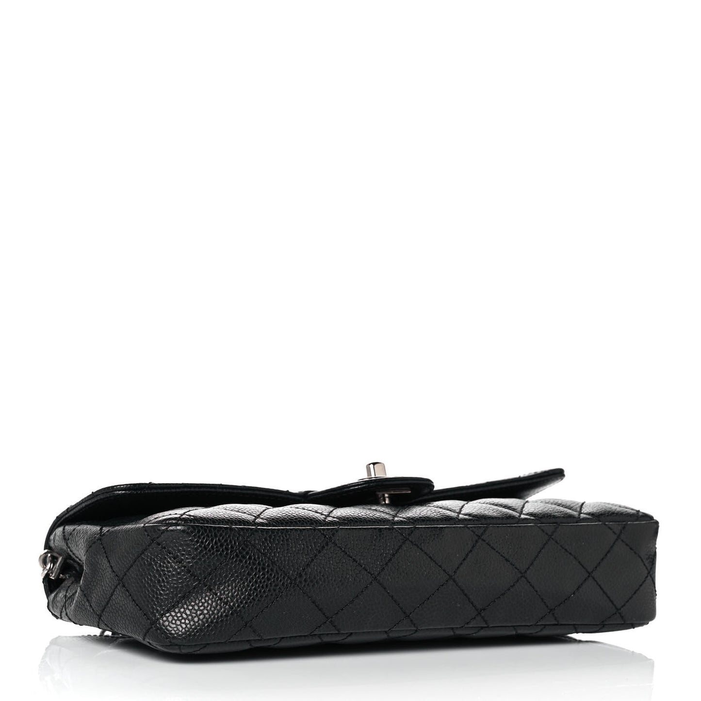 Caviar Quilted East West Flap Black