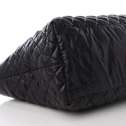 Chanel Nylon Quilted Large Coco Cocoon Tote Black 7 of 9