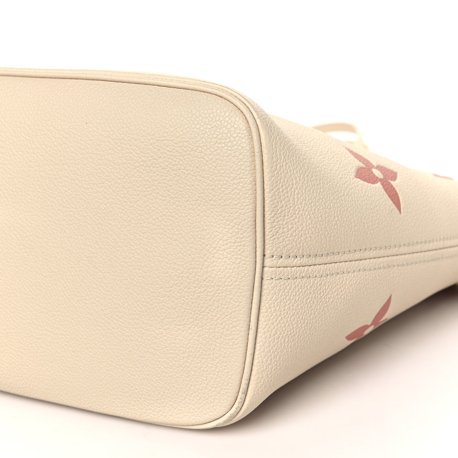 Louis Vuitton Empreinte Monogram Giant Neverfull MM Creme Rose Trianon 9 of 10