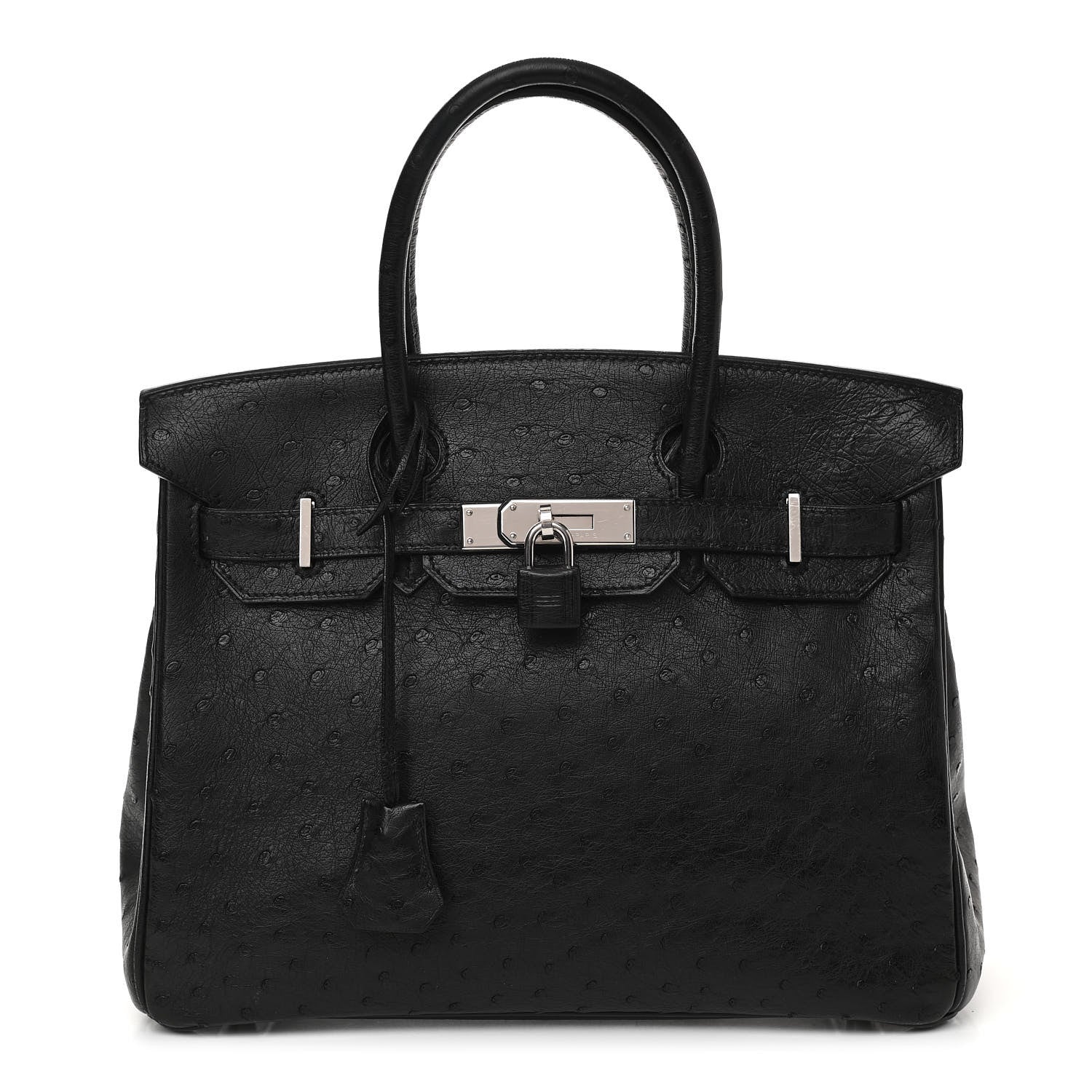 Hermes Ostrich Birkin 30 Black 1 of 11