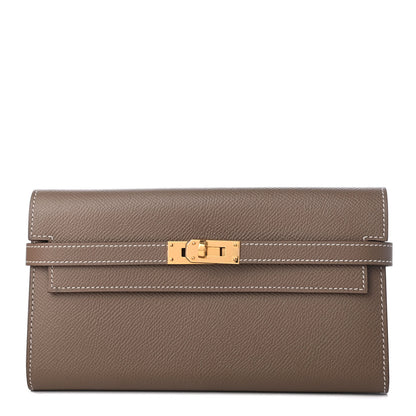 Hermes Epsom Kelly Longue Wallet Etoupe 1 of 7