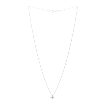 Tiffany Platinum Diamond Fleur de Lis Pendant Necklace 3 of 5