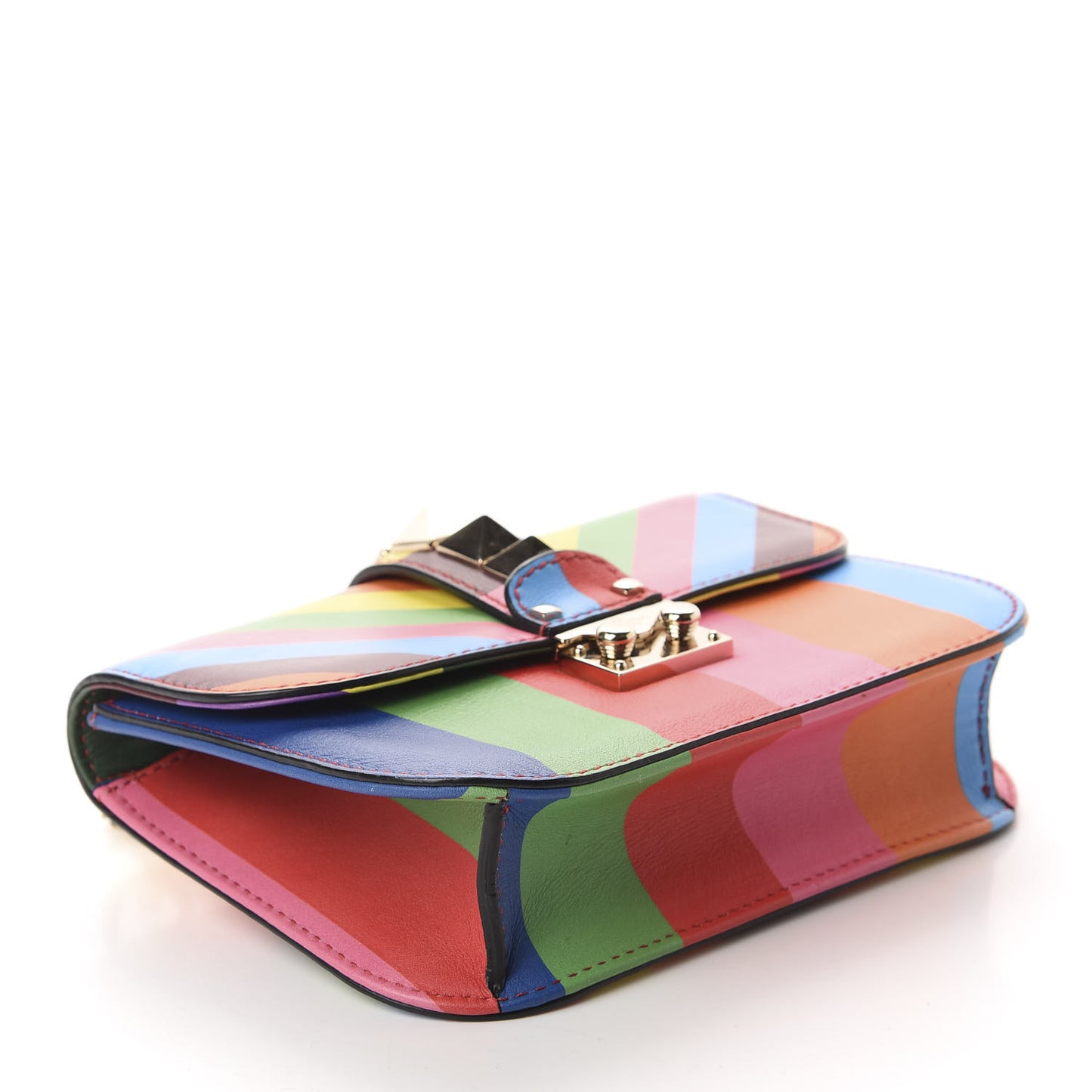 Vitello 1973 Small Glam Lock Rockstud Flap Multicolor