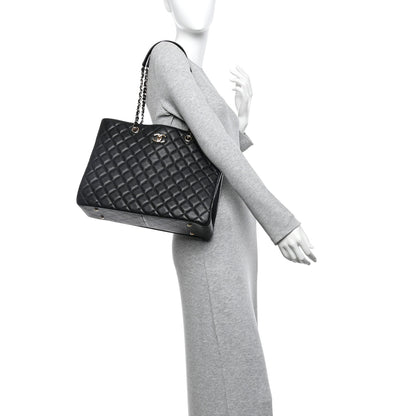 Chanel Caviar Quilted Large Shopping Tote Black 2 of 10