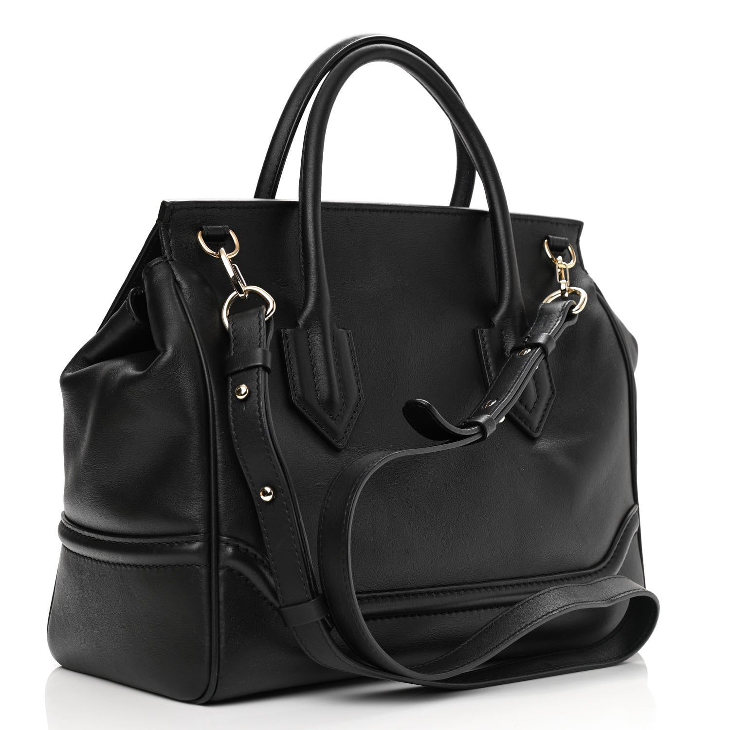 Versace Calfskin Large Palazzo Empire Bag Black 3 of 8