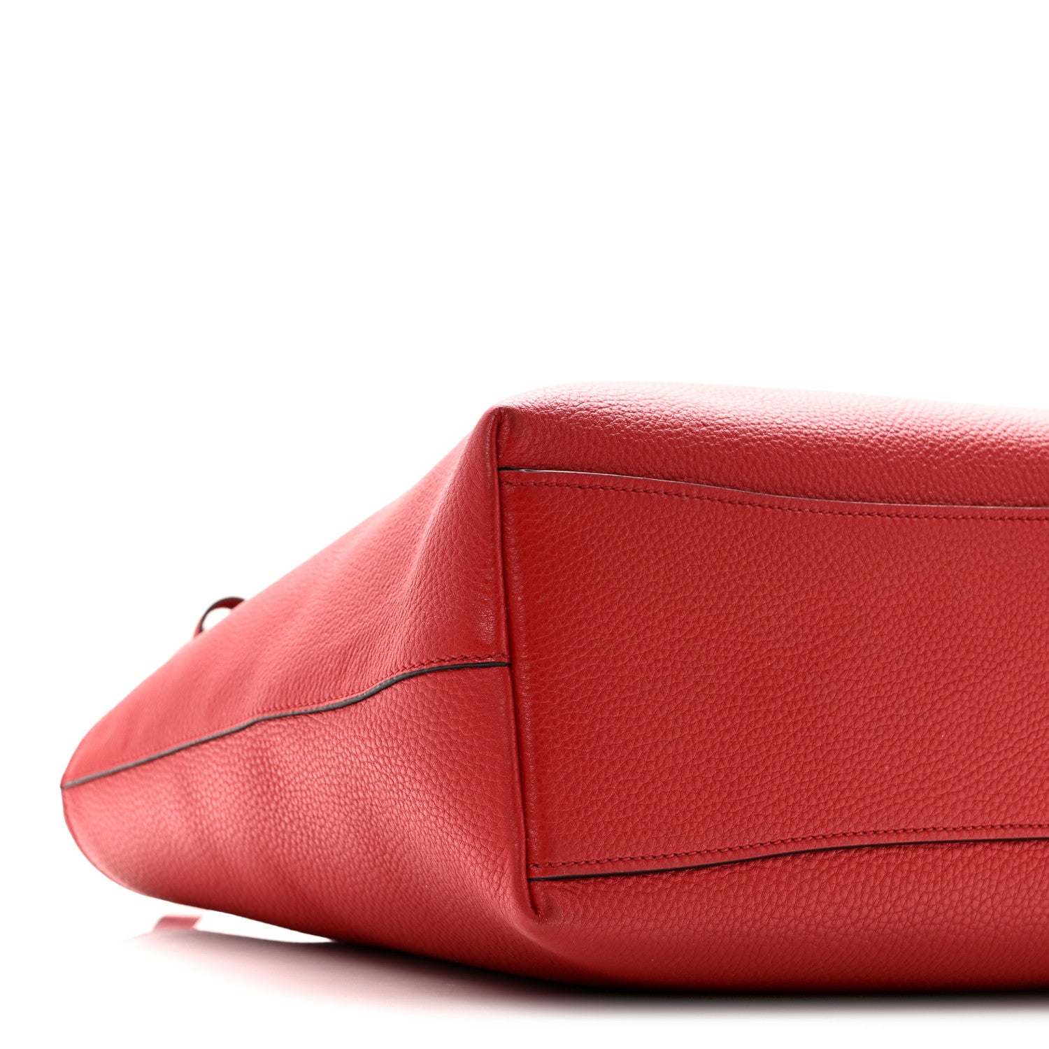 Prada Vitello Phenix Embossed Logo Tote Rosso 9 of 10