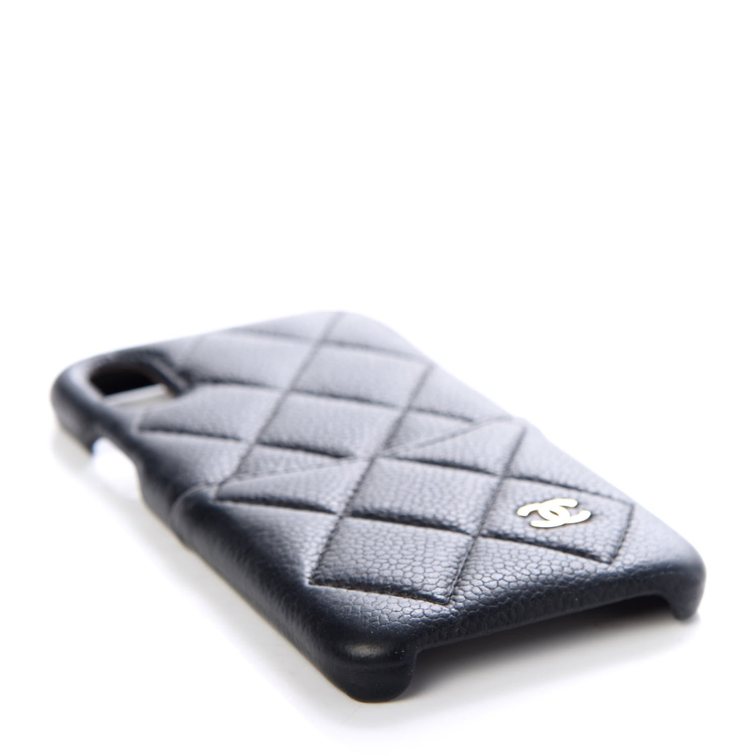 Chanel Caviar Quilted iPhone X Coco Tech Case Black 3 of 8