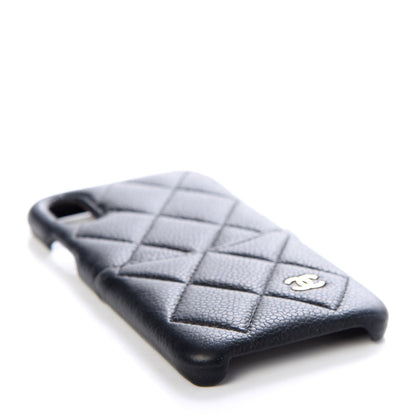 Chanel Caviar Quilted iPhone X Coco Tech Case Black 3 of 8