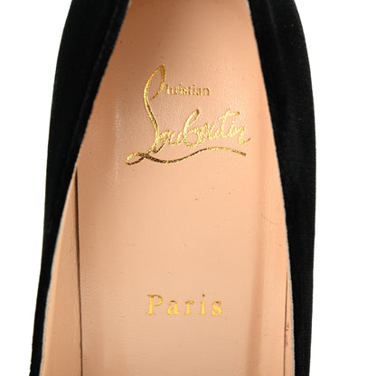 Christian Louboutin Velvet Cadrilla Corazon 100 Pumps 38.5 Black 7 of 7