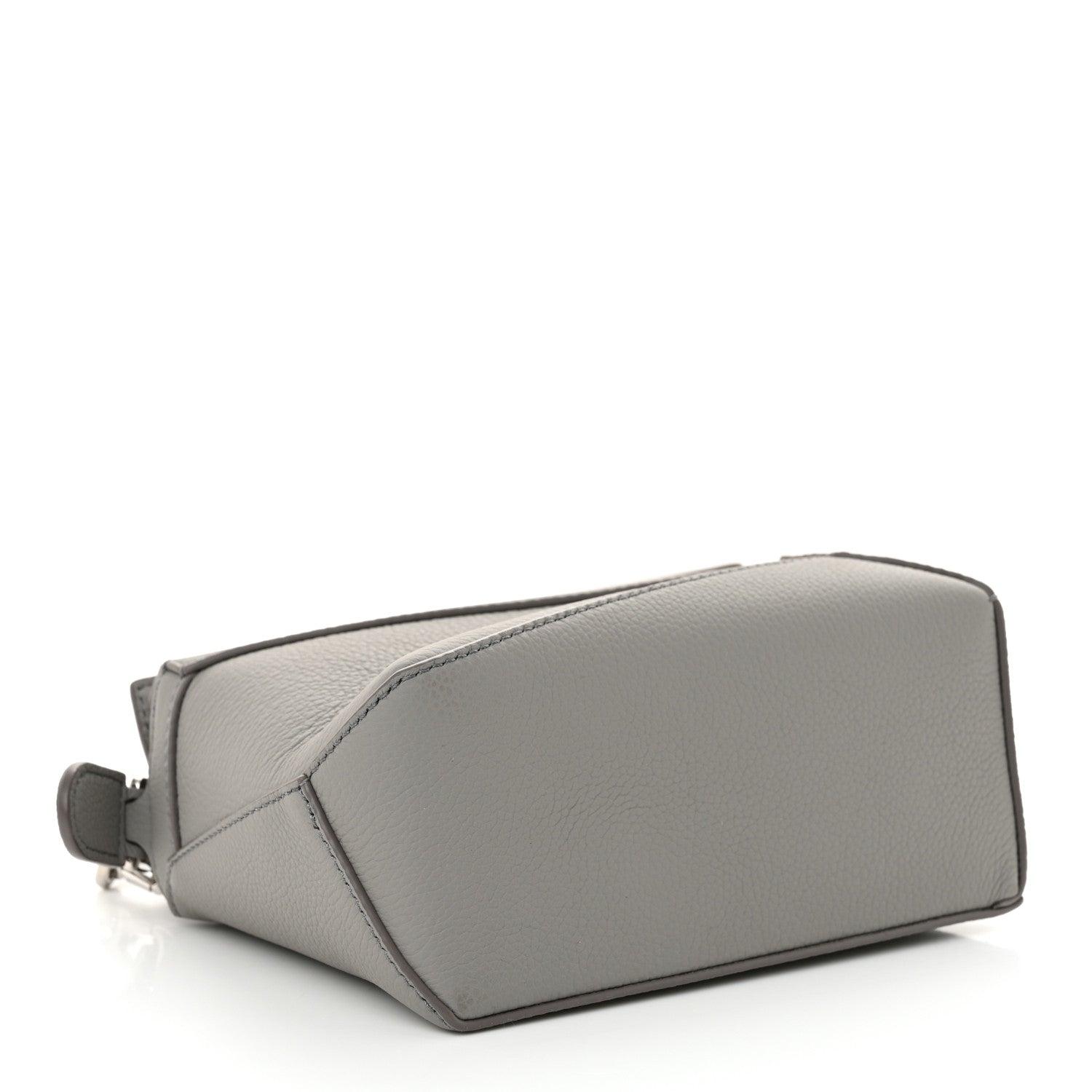 Loewe Soft Grained Calfskin Mini Puzzle Edge Bag Pearl Grey 4 of 10