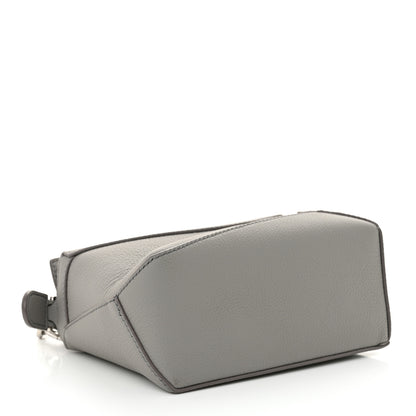 Loewe Soft Grained Calfskin Mini Puzzle Edge Bag Pearl Grey 4 of 10