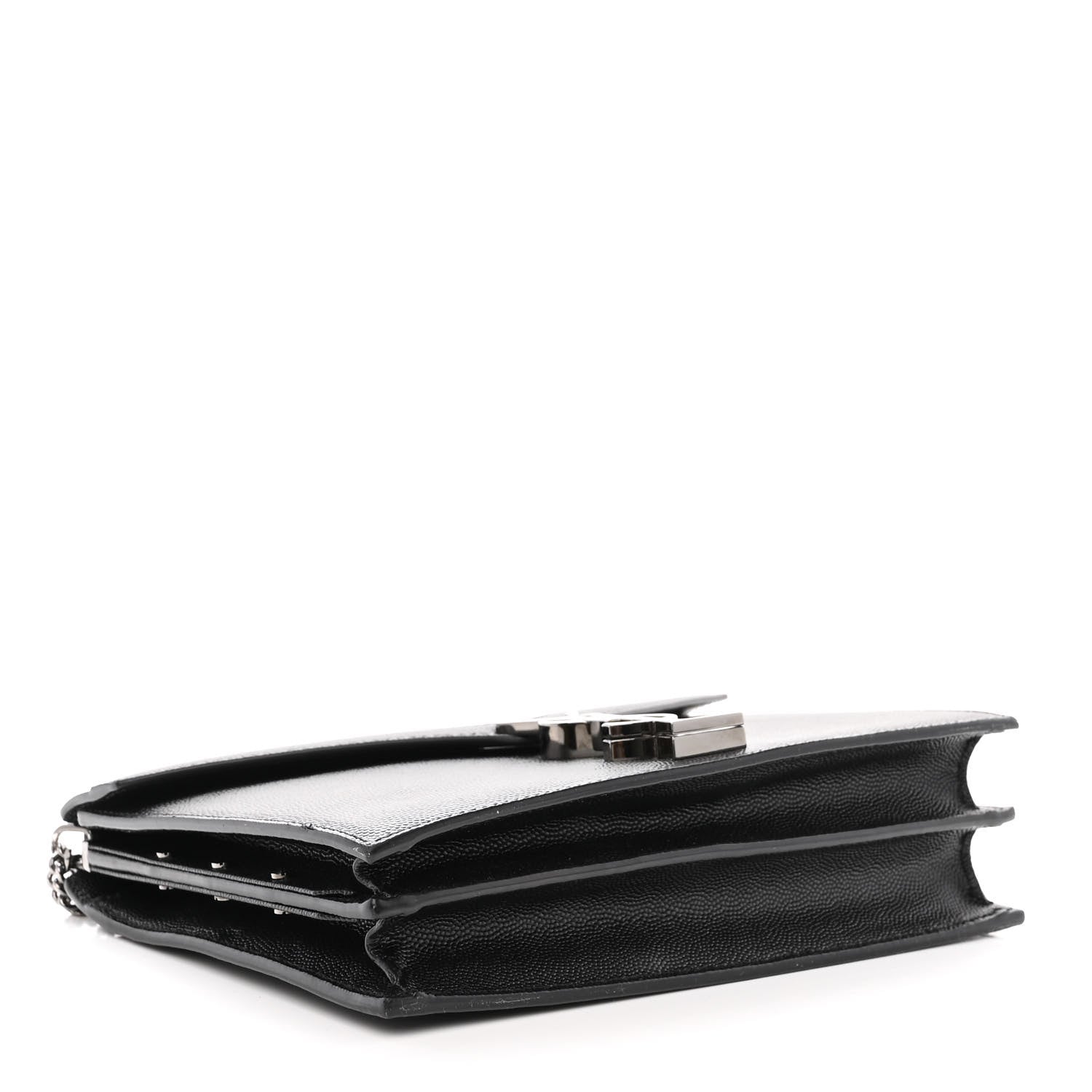 Saint Laurent Grain De Poudre Monogram Cassandra Clasp Bag Black 4 of 11