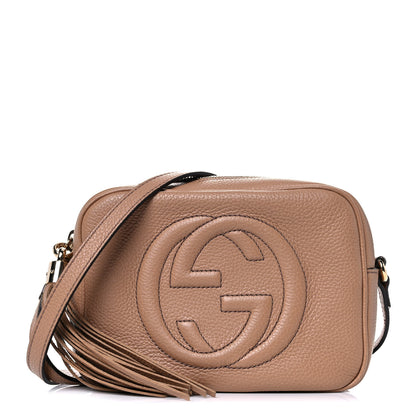 Gucci Pebbled Calfskin Small Soho Disco Bag Camelia 1 of 15