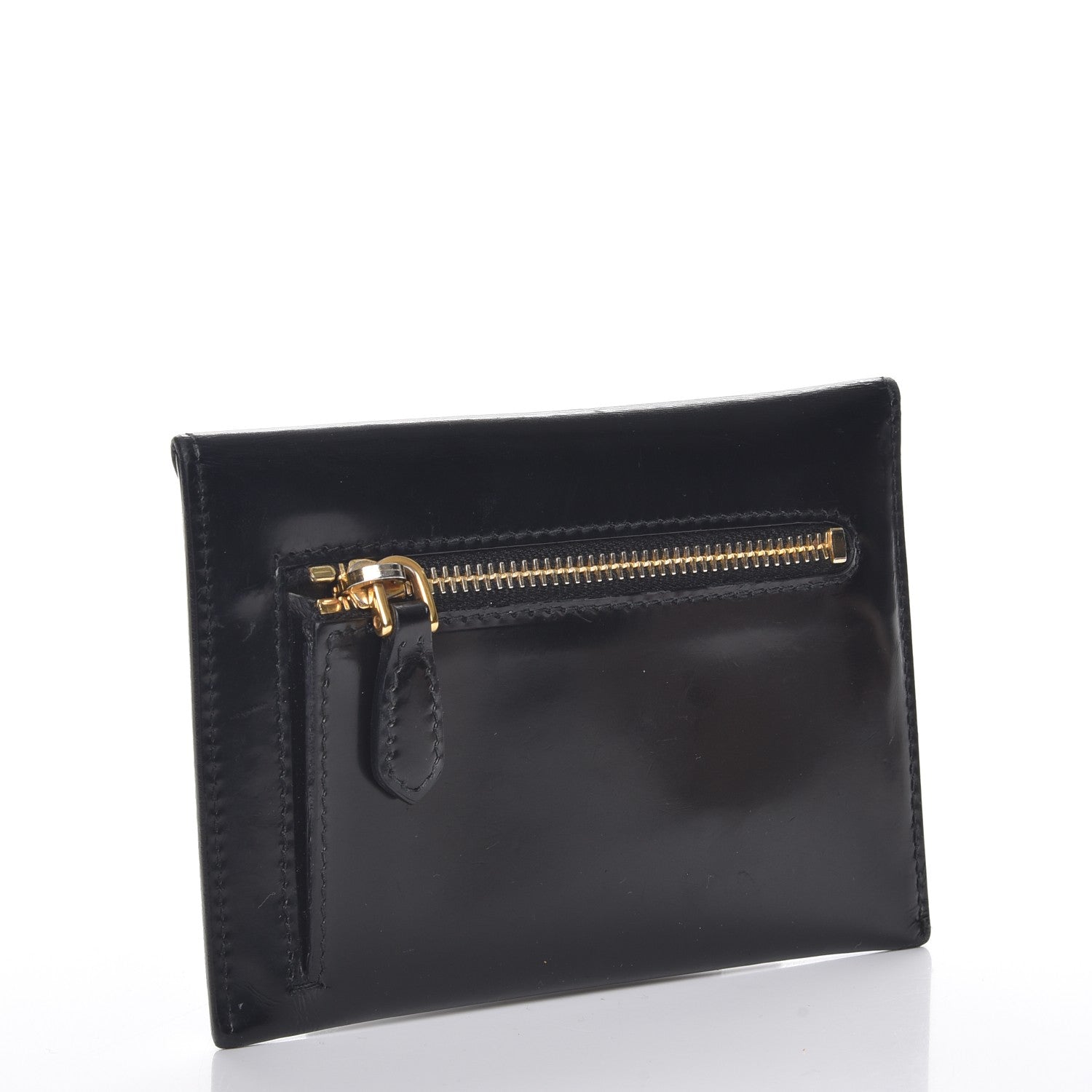 Prada Spazzolato Envelope Pouch Wallet Nero Black 3 of 8