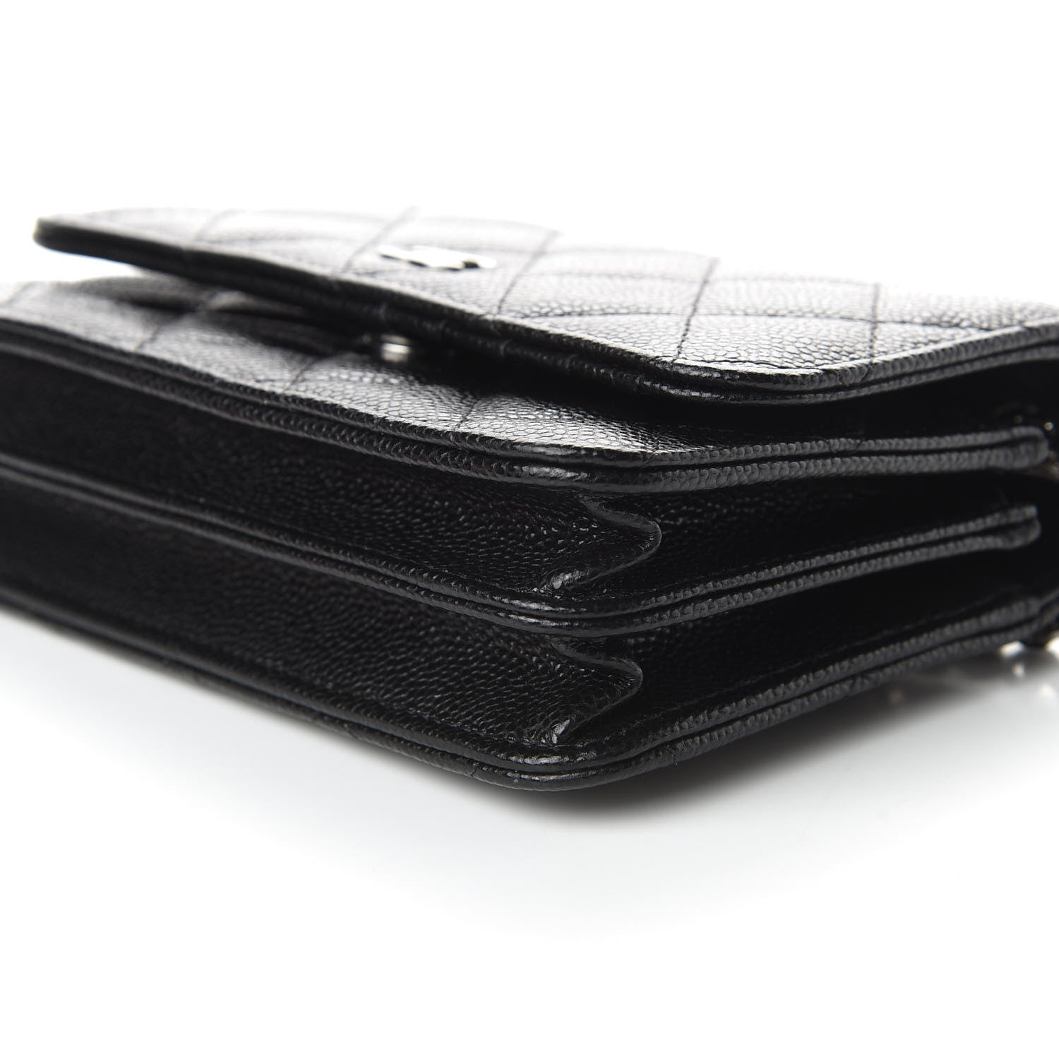 Chanel Caviar Quilted Mini Wallet On Chain WOC Black 6 of 10