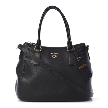 Prada Vitello Phenix Shopping Tote Black 1 of 13