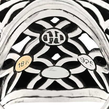 John Hardy Sterling Silver 18K Yellow Gold Kawung Coin Ring 50 5.5 4 of 4