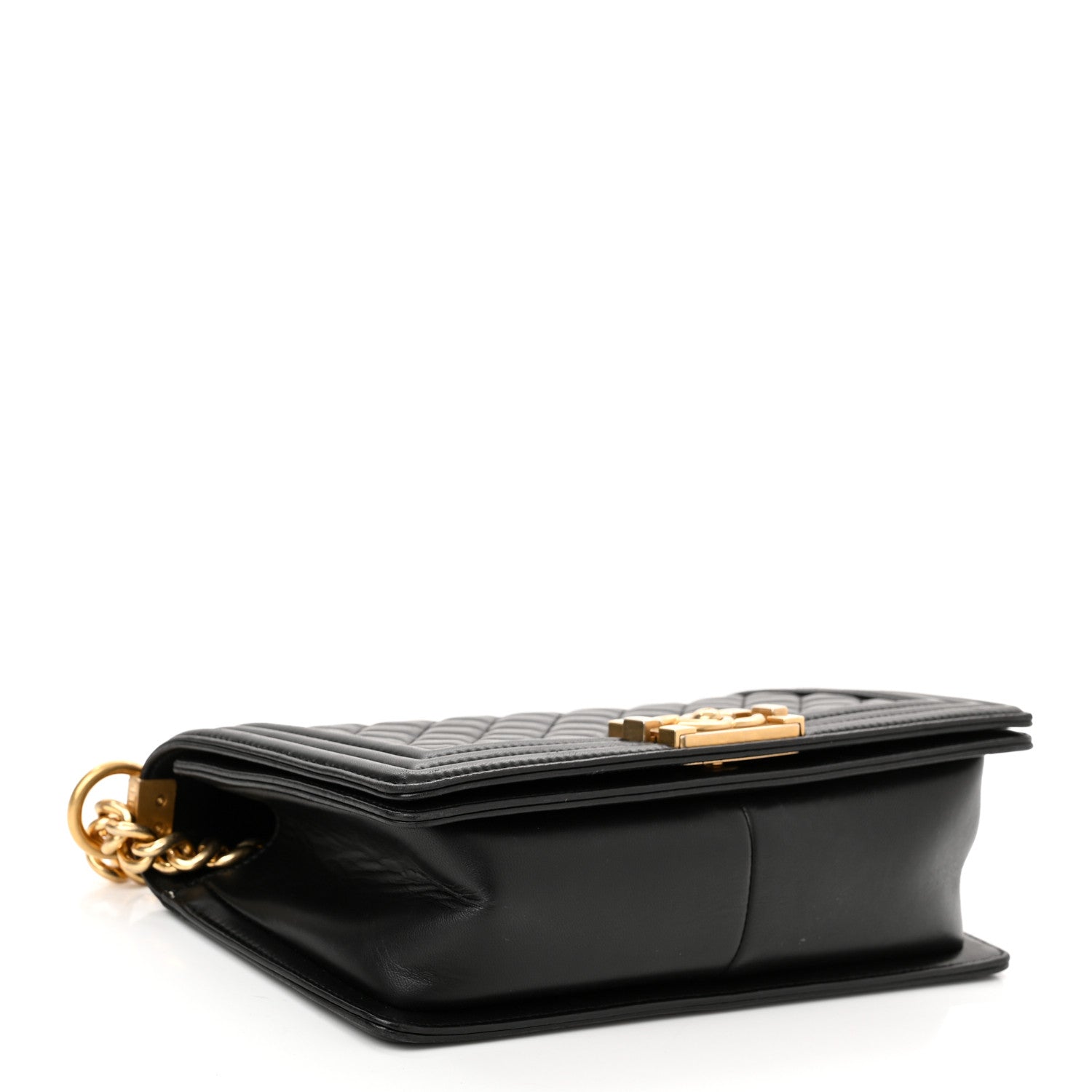 Chanel Lambskin Quilted Medium Boy Flap Black 4 of 14