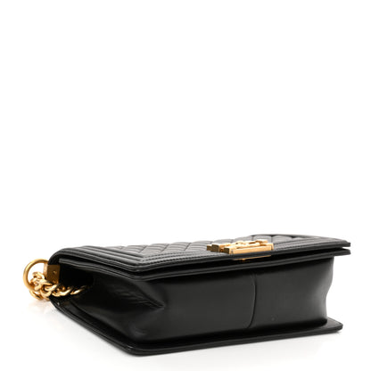 Chanel Lambskin Quilted Medium Boy Flap Black 4 of 14