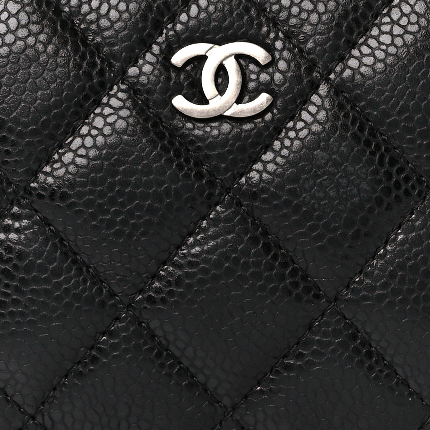 Chanel Caviar Quilted Small Cosmetic Case Black 8 of 10