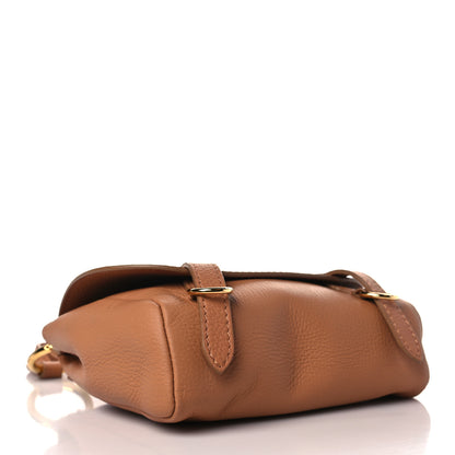 Burberry Soft Grain Calfskin Studded Baby Bridle Saddle Bag Camel 4 of 9
