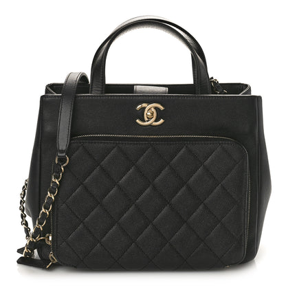 Chanel Caviar Quilted Small Business Affinity Shopping Bag Black 1 of 10