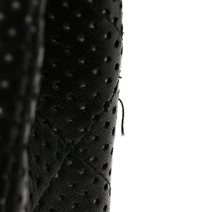 Chanel Lambskin Perforated Medium Double Flap Black 11 of 12