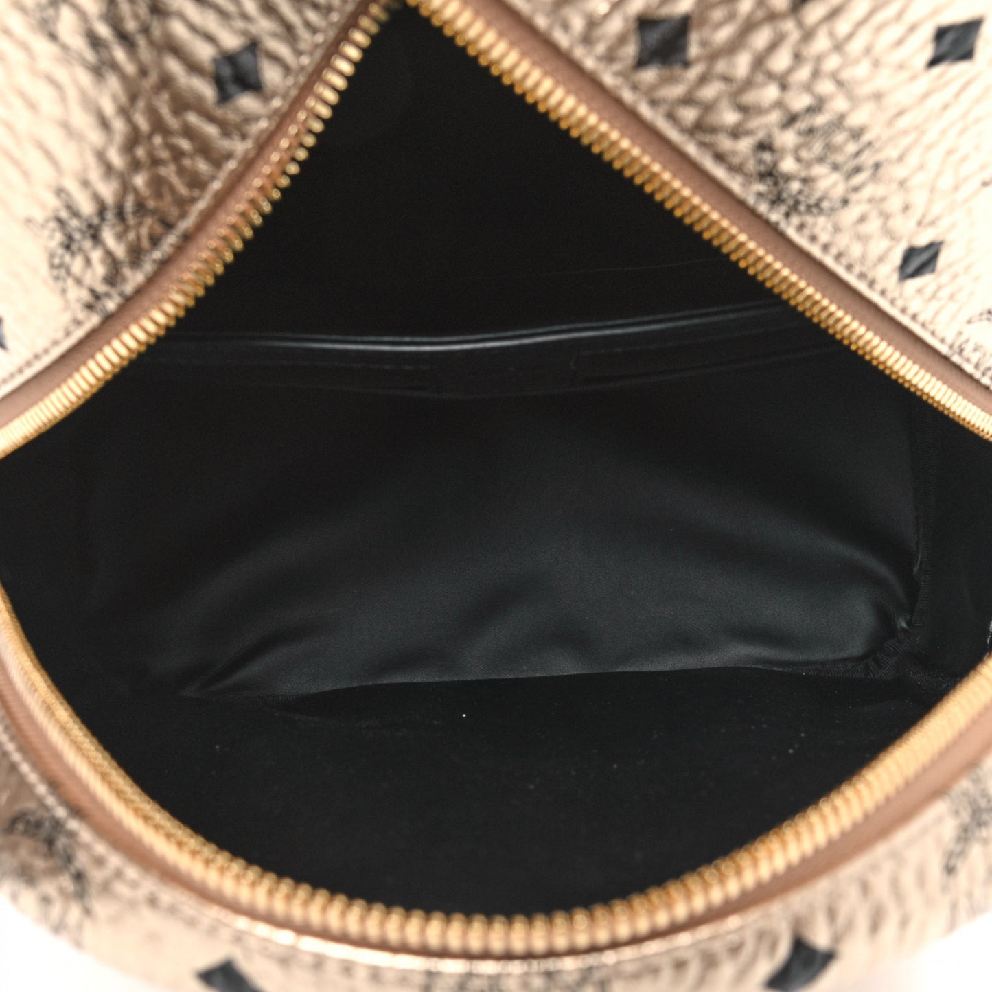 Metallic Visetos Small Side Stud Stark Backpack Gold
