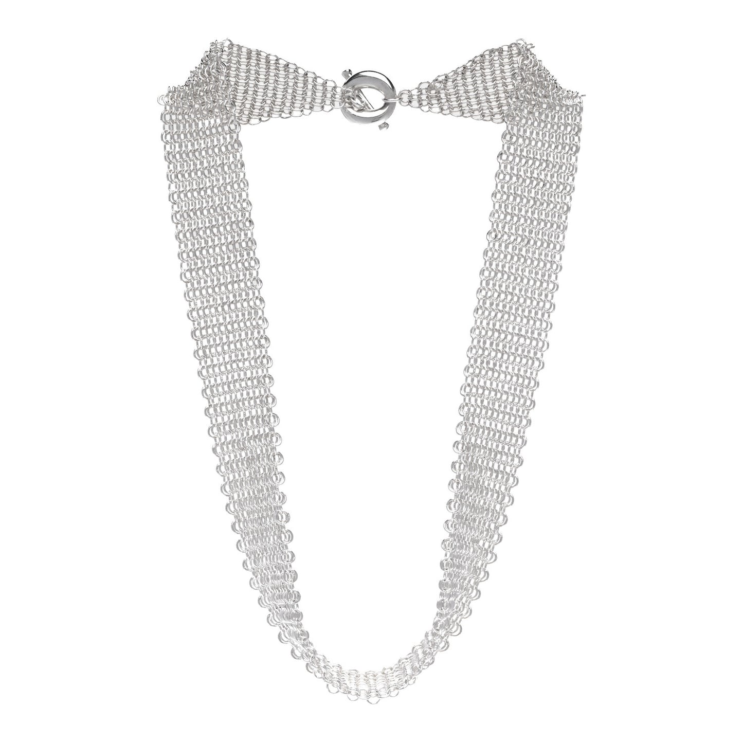 Sterling Silver Elsa Peretti Mesh Necklace