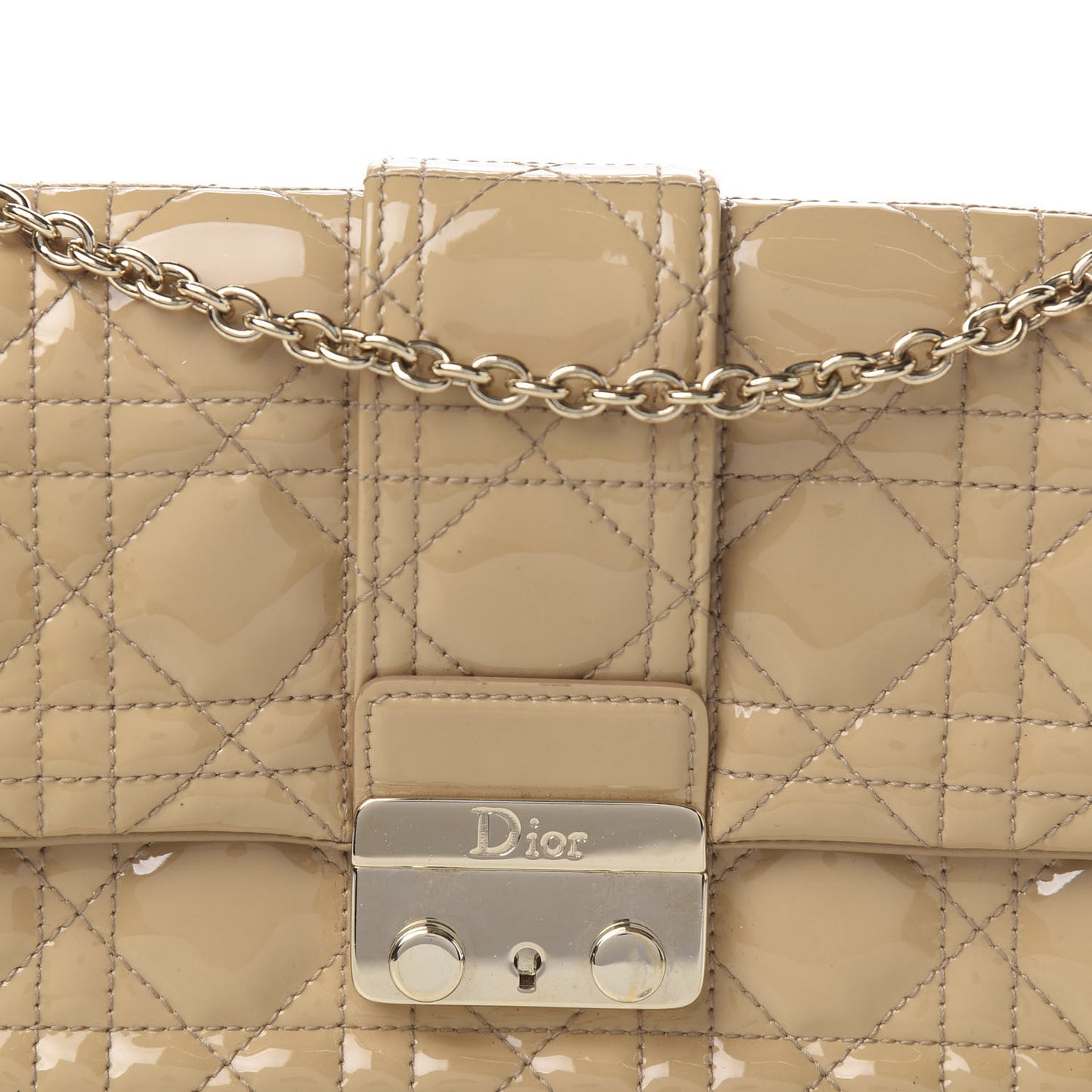 Patent Cannage New Lock Pouch Beige
