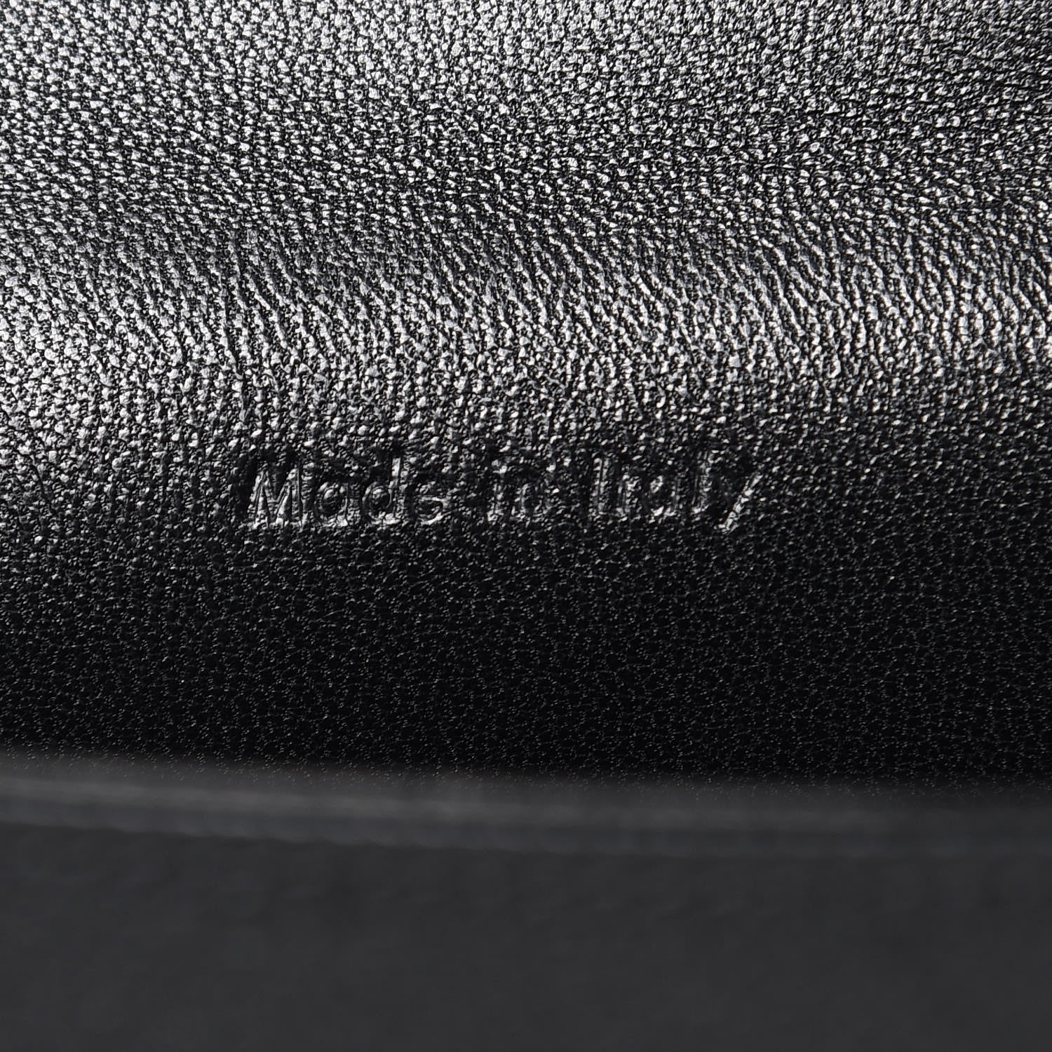 Celine Grained Calfskin Medium Trotteur Black 6 of 9